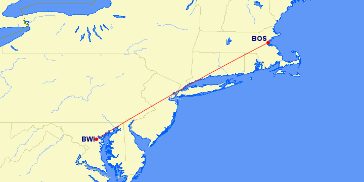 spirit airlines southwest airlines route map bwi-bos